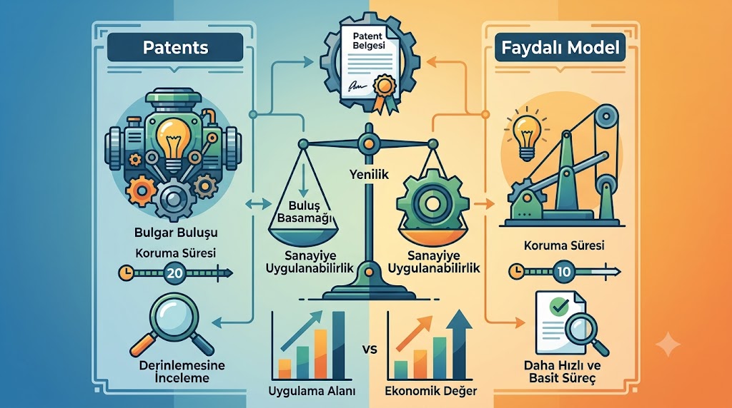 Patent ve Faydalı Model Arasındaki Temel Farklar

